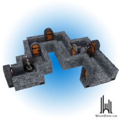 WARLOCK DUNGEON TILES STRAIGHT WALLS EXPANSION